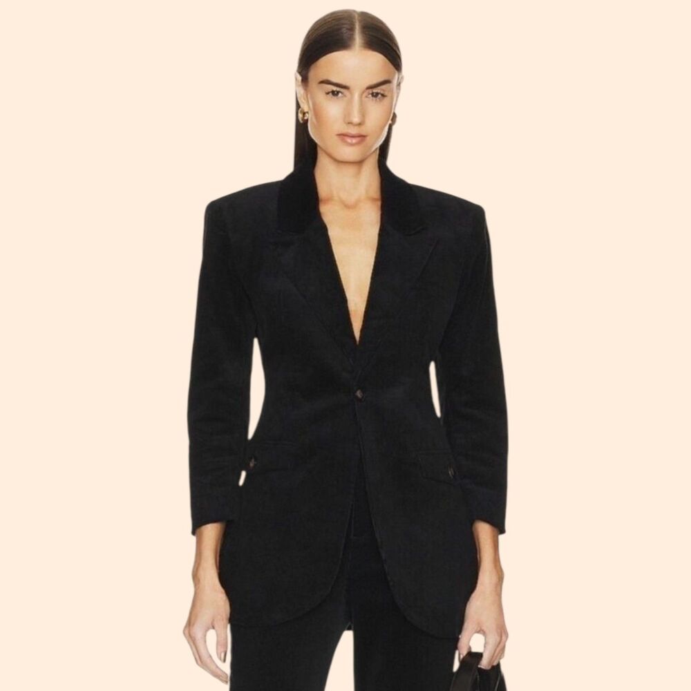 HELSA Black Corduroy Blazer